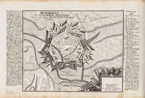BODENEHR, Maubeuge in der Graffschaft Hennegau... 1725