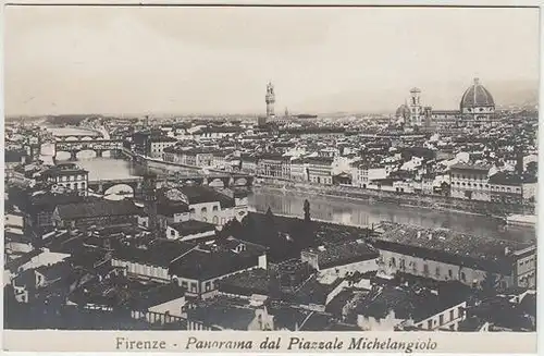 Firenze - Panorama dal Piazzale Michelangiolo. 1900