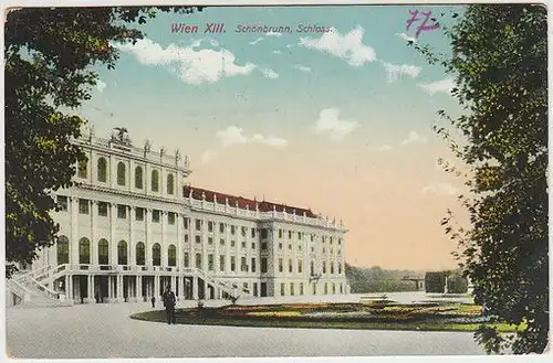 Wien XIII. Schönbrunn, Schloss. 1910