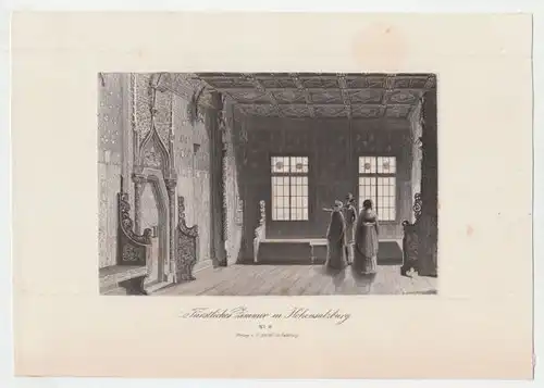 Fürstliches Zimmer in Hohensalzburg. 1840