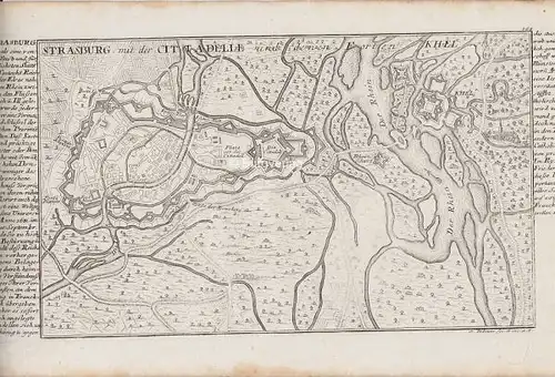 BODENEHR, Strasburg mit der Citadelle und denen... 1725