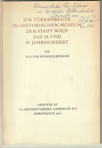 Die Türkenbeute im historischen Museum der Stadt Wien. Das 18. und 19. Jahrhunde