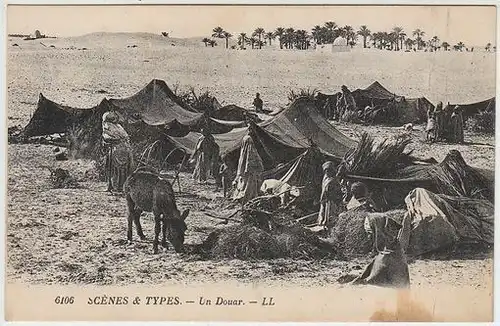 Scènes et Types. Un Douar. 1900