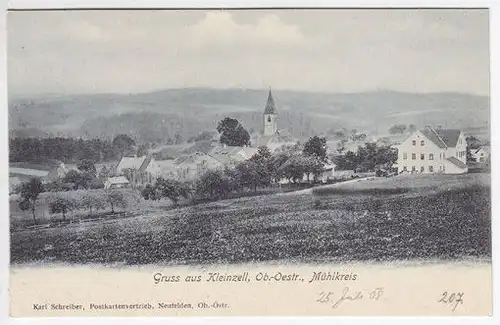 Gruss aus Kleinzell, Ob.-Oestr., Mühlkreis. 1890