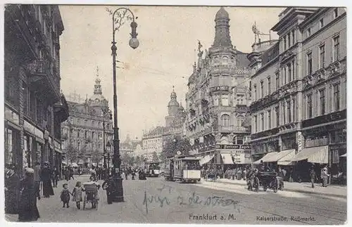 Frankfurt a. M. Kaiserstraße, Roßmarkt. 1900