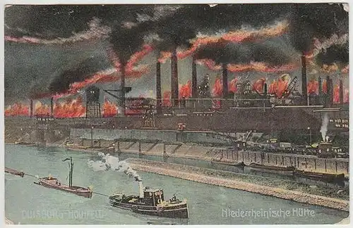 Duisburg-Hochfeld. Niederrheinische Hütte. 1900