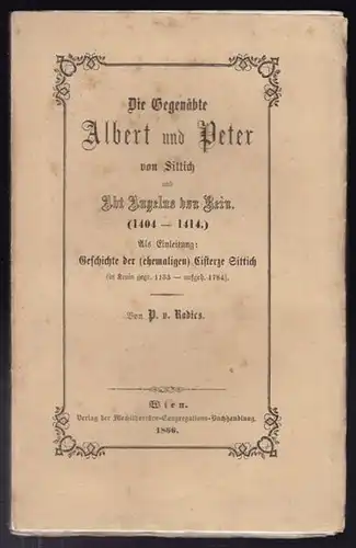 RADICS, Die Gegenäbte Albert und Peter von... 1866