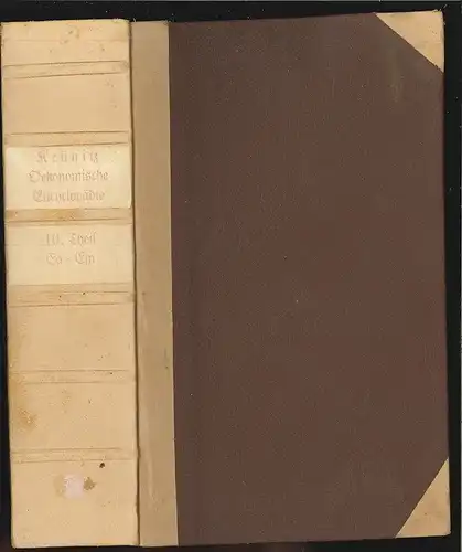 Oeconomische Encyclopädie, oder allgemeines System der Land- Haus und Staats-Wir