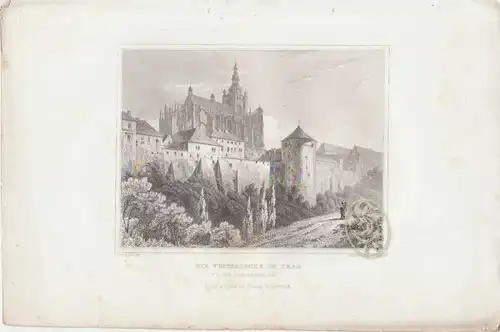 Die Veitskirche in Prag. 1842