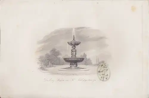 Das Erz Bassin im K. Schlossgarten zu Prag. 1842