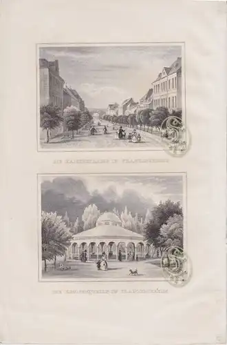 Die Kaiserstrasse in Franzensbrunn. Die... 1842