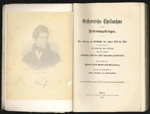 Oesterreichs Theilnahme an den Befreiungskriegen. Ein Beitrag zur Geschichte der