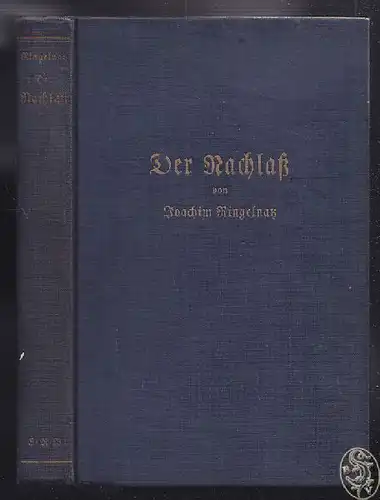 RINGELNATZ, Der Nachlaß. 1935