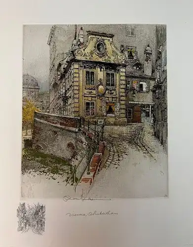 Vienna, Schuberthaus. KASIMIR, Robert. Graphiker (1914-2002).