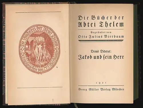 Jakob und sein Herr. Unter Zugrundelegung der Myliusschen Übersetzung hrsg. v. H