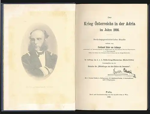 Der Krieg Österreichs in der Adria im Jahre 1866. Seekriegsgeschichtliche Studie