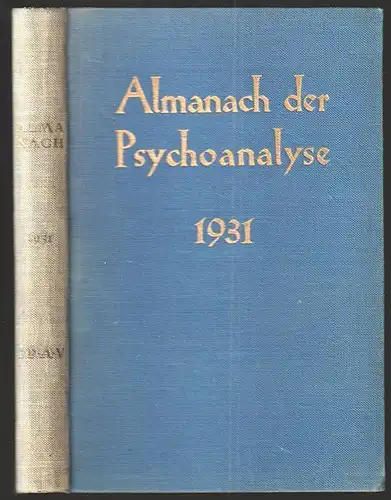 STORFER, Almanach der Psychoanalyse 1931. 1931