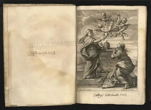 Delle Orazioni sacre [...] Sopra la divina scrittura. L` Essamerone. RHO, Giovan