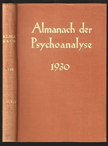 Almanach der Psychoanalyse 1930. STORFER, A[dolf] J[osef]. (Hrsg.).