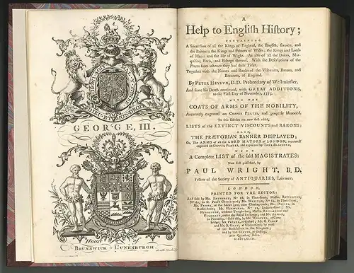 A Help to English History; containing A Succession of all the Kings of England,