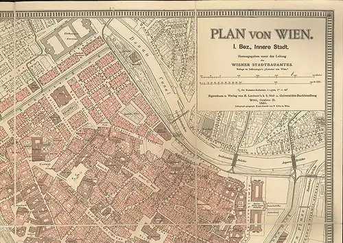 Plan von Wien. Herausgegeben unter der Leitung des Wiener Stadtbauamtes.