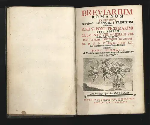 Breviarium romanum ex decreto sacrosancti concilii tridentini [...]. URBAN VIII.