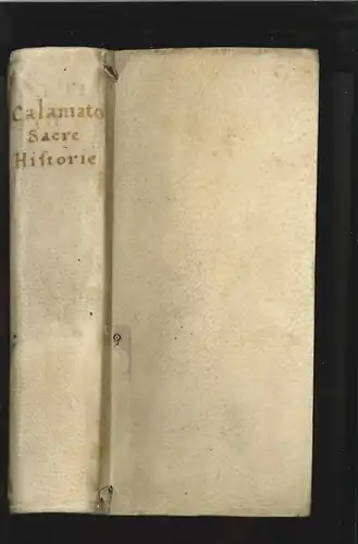 Sacre historie, et altre vaghissime descrittioni. CALAMATO, Alessandro