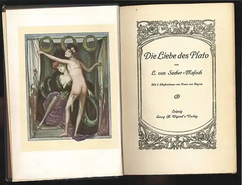 Die Liebe des Plato. SACHER-MASOCH, L[eopold].