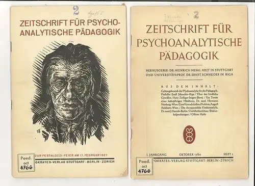 Zeitschrift für psychoanalytische Pädagogik. Hrsg. v. Anna Freud, Heinrich Meng 