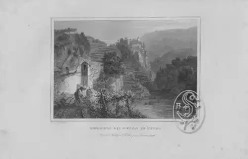 Zenoberg bei Meran in Tirol. 1842