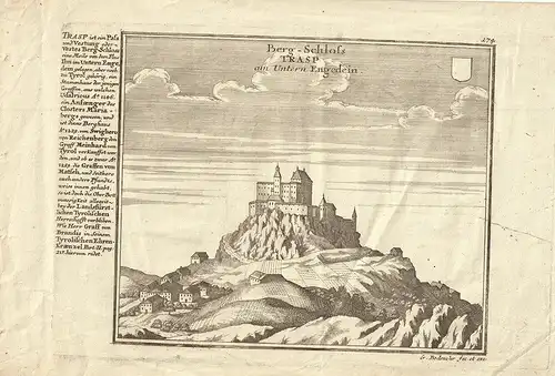 Berg-Schloss TRASP am Untern Engedein.