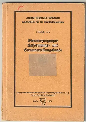 Stromverteilungs-, Umformungs- und Stromverteilungskunde.