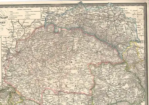 Karte der Königreiche Ungarn und Galizien (nebst dem) Groß Fürstenthum Siebenbür