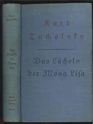 Das Lächeln der Mona Lisa. TUCHOLSKY, Kurt.