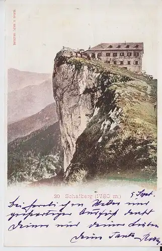 Schafberg (1780 m.) 1890