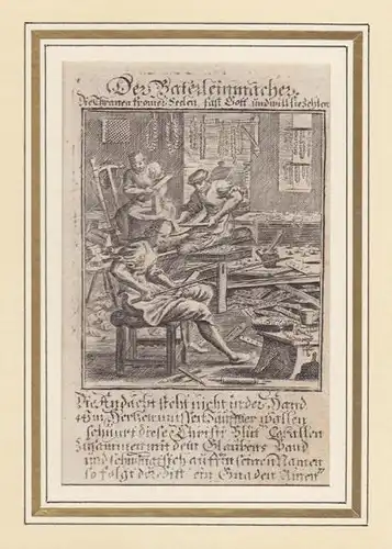 Der Baterleinmacher. [Rosenkranzmacher]. 1700