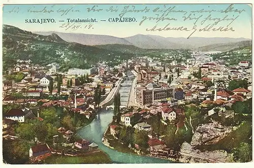 Sarajevo - Totalansicht.