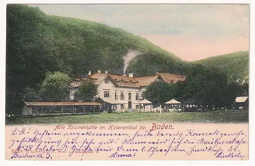 Alte Krainerhütte im Helenental bei Baden.