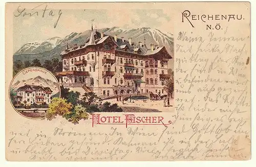 Reichenau. N. Ö. Hotel Fischer.