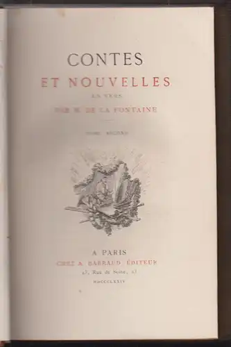 Contes et nouvelles en vers. LAFONTAINE [Jean de].