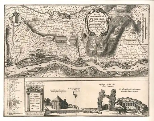 Schloß undt Herrschafft Petronell Sambt ihren Marcktdörffern und Landgericht Wil