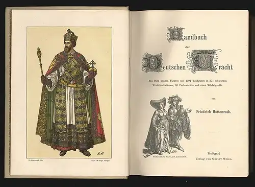 Handbuch der Deutschen Tracht. HOTTENROTH, Friedrich.