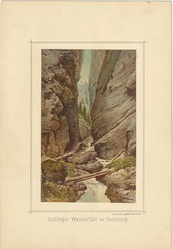 Gollinger Wasserfall bei Salzburg.
