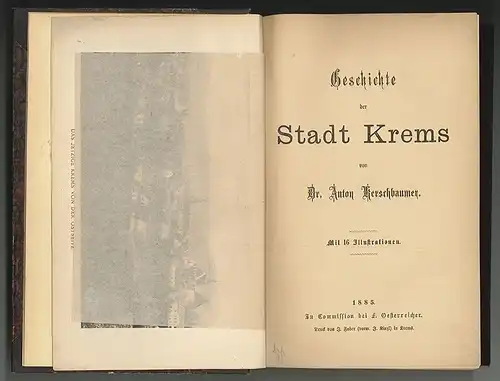 Geschichte der Stadt Krems. KERSCHBAUMER, Anton. 1660-23