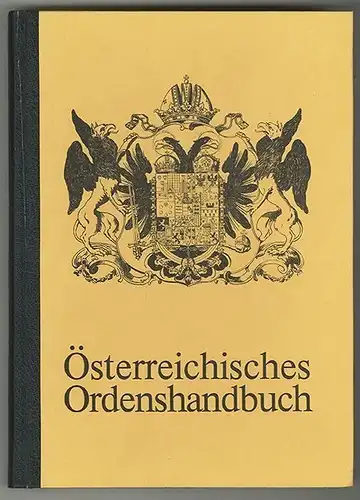 Österreichisches Ordenshandbuch. PROCHAZKA, Roman Frhr. v.