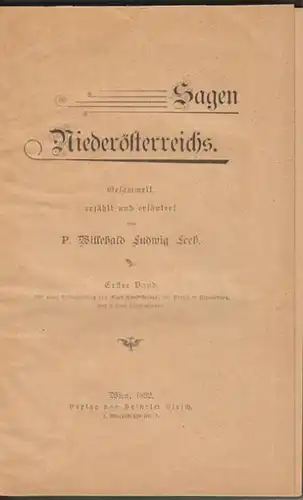 LEEB, Sagen Niederösterreichs. Gesammelt,... 1892