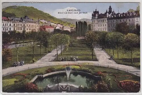 Karlsbad. Blick vom Bad 5 nach der Stadt. 1900
