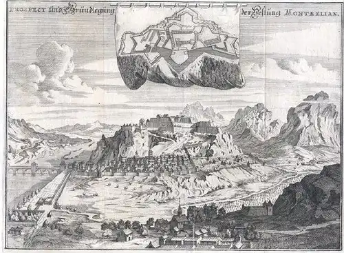 Prospect und Gründlegüng der Vestung Montmelian. 1700