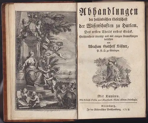 KÄSTNER, Abhandlungen der holländischen... 1758