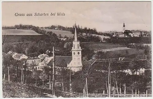 Gruss aus Scharten bei Wels. 1900